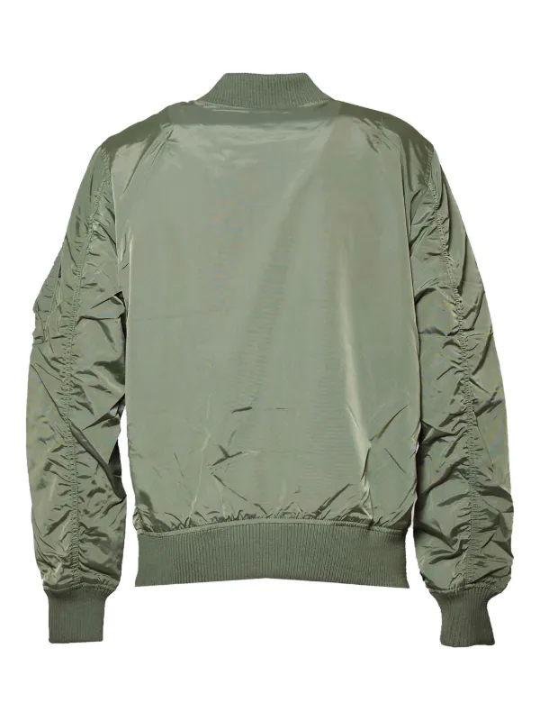 Alpha Industries Jaqueta Bomber Com Zíper | Verde | FARFETCH BR