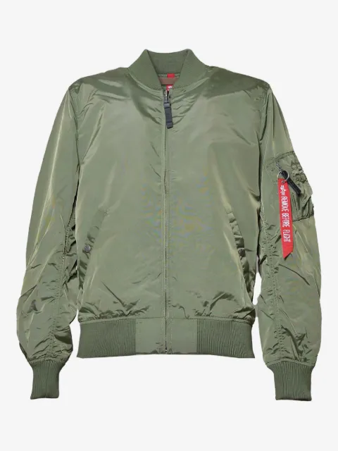 Alpha Industries zip-up bomber jacket
