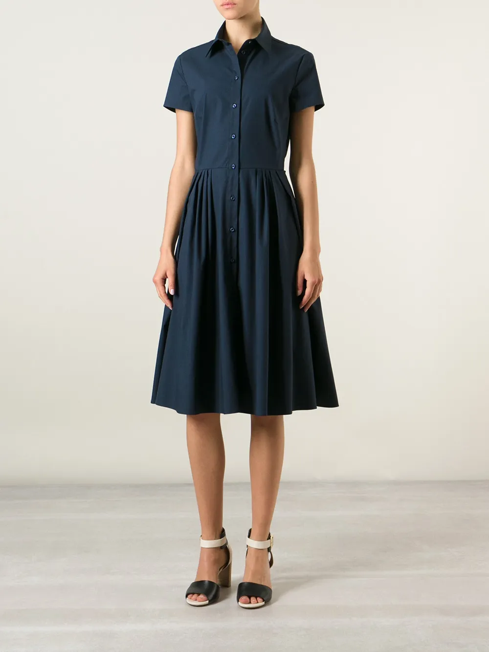 Red Valentino Flared Shirt Dress - Farfetch