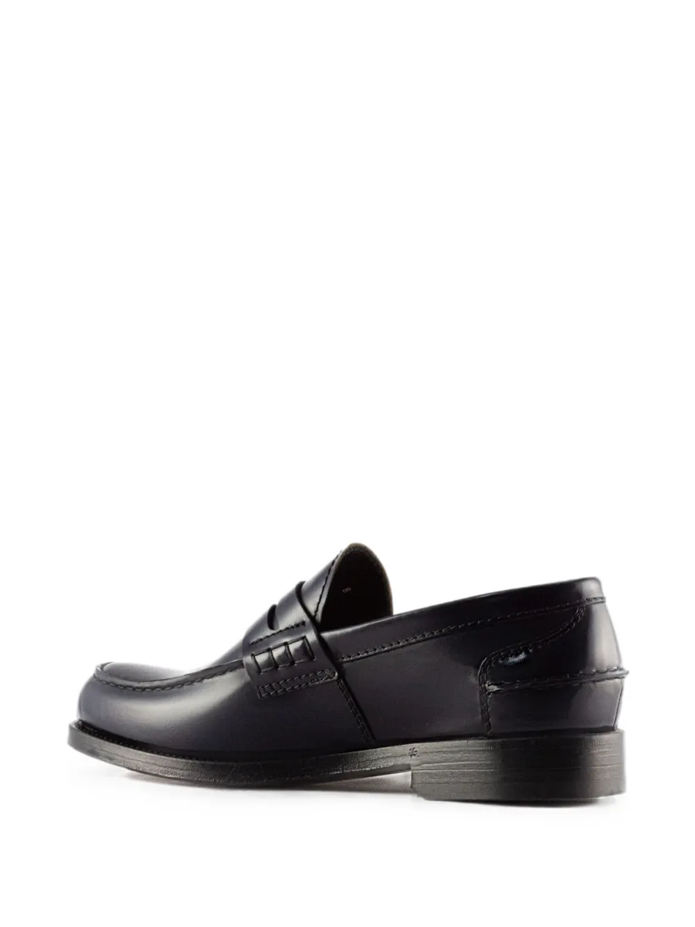 Green George classic penny loafers Zwart