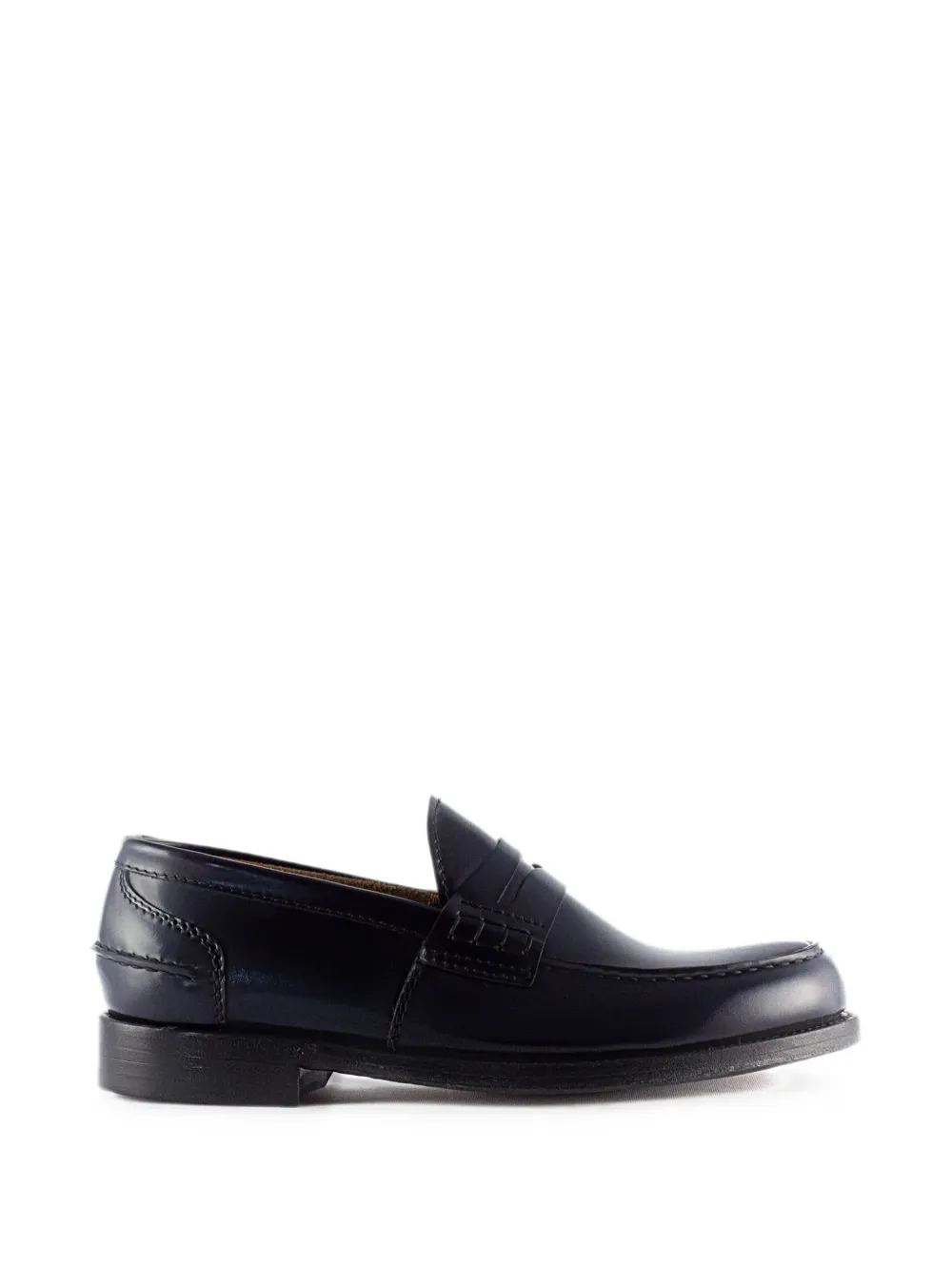 Green George classic penny loafers - Nero