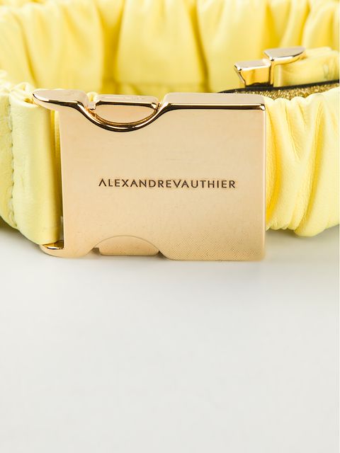 ALEXANDRE VAUTHIER RUCHED SAFETY BUCKLE BELT