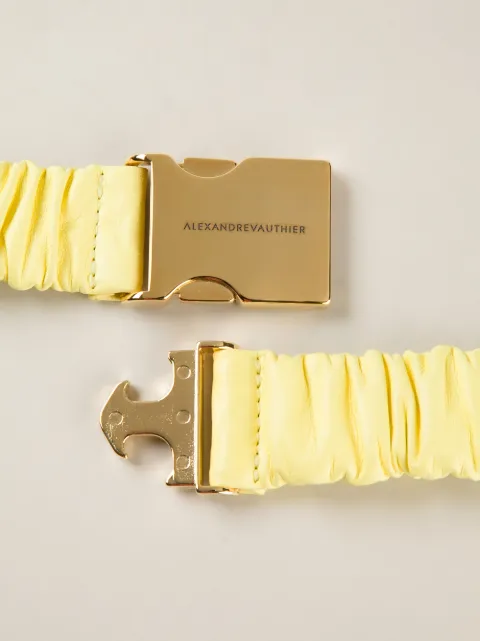 ALEXANDRE VAUTHIER RUCHED SAFETY BUCKLE BELT