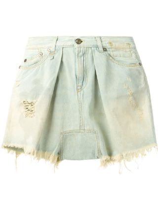 R13 Harem Distressed Denim Shorts Farfetch