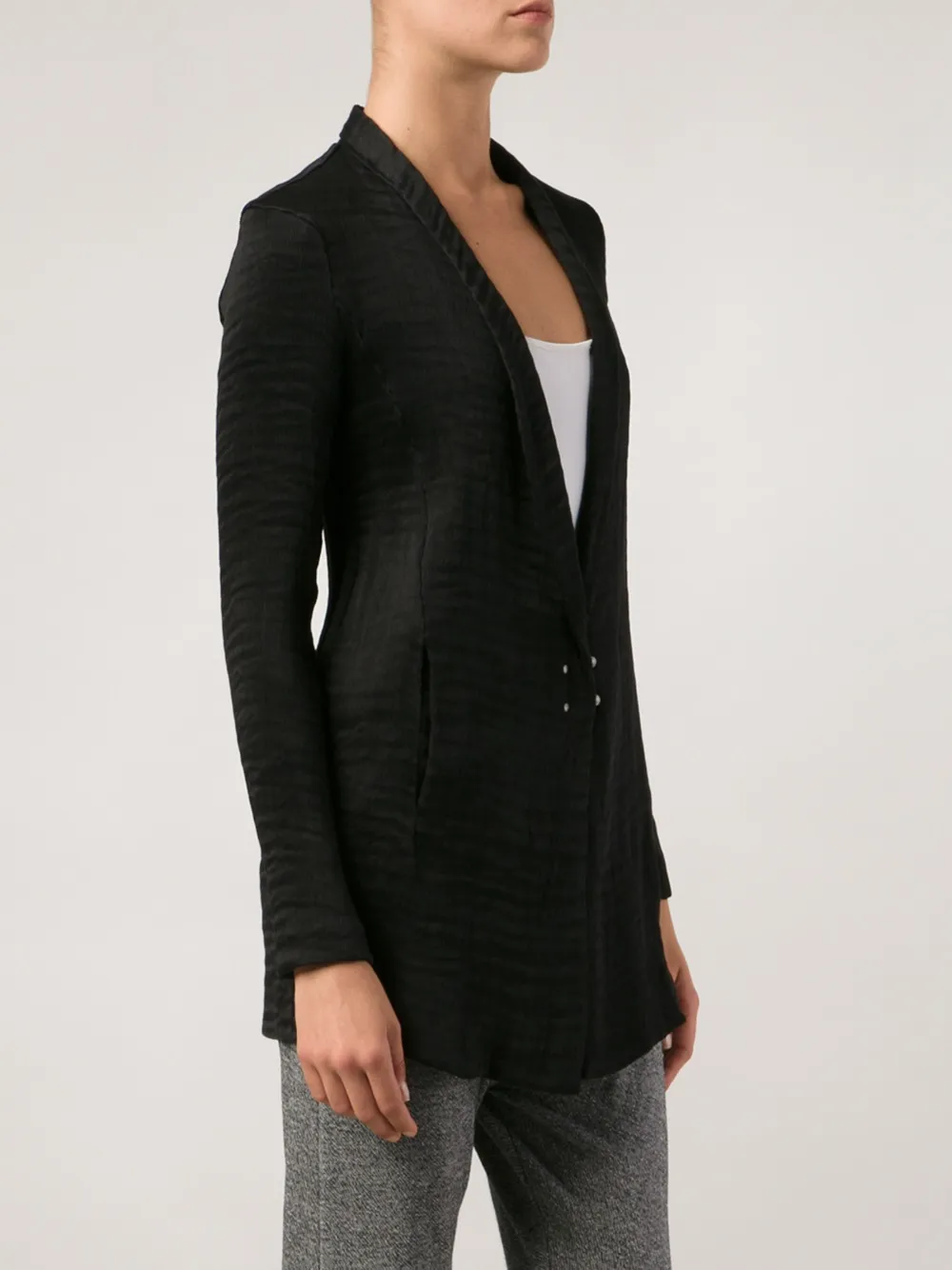 Transit shawl collar fitted jacket Zwart