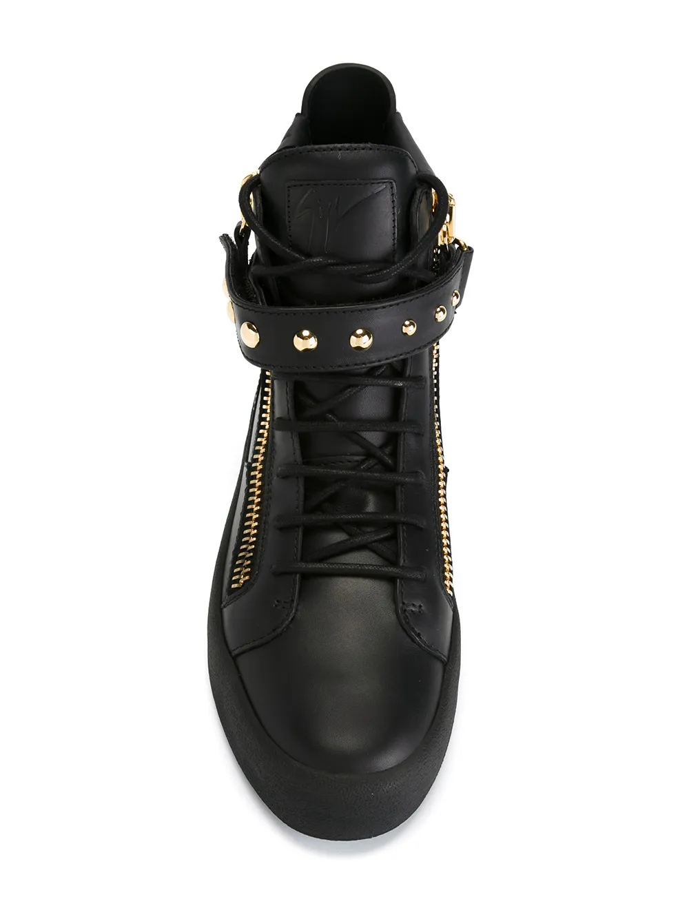 Giuseppe Zanotti zip detail hi-top sneakers Zwart
