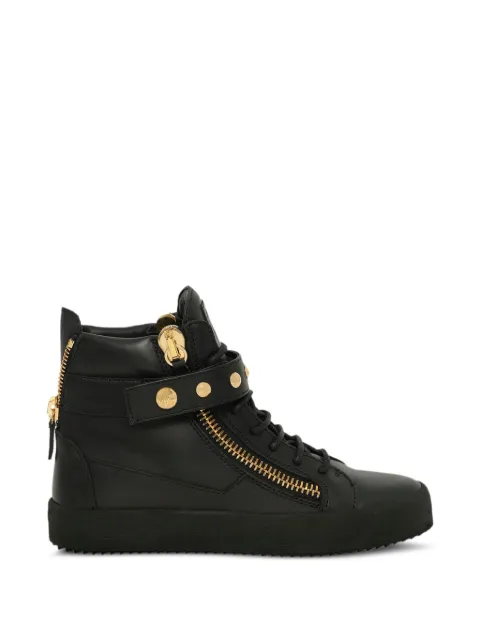 Giuseppe Zanotti zip detail hi-top sneakers