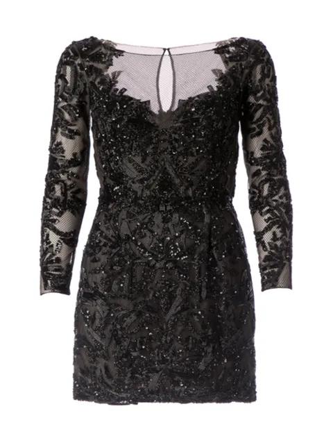 Zuhair Murad sequin embellished mesh mini dress