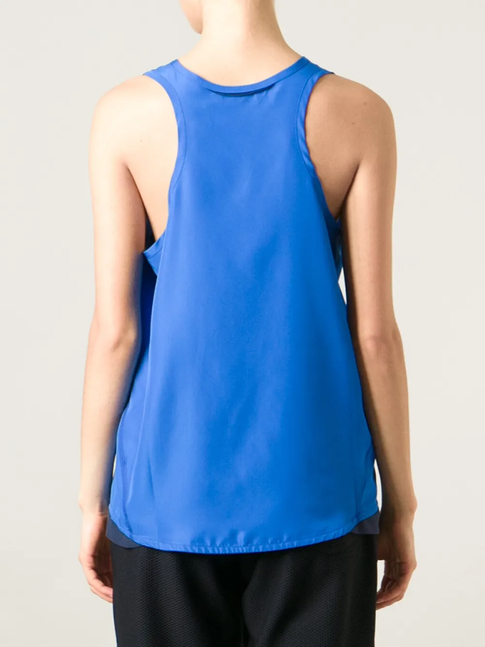 Golden Goose Racer Back Tank Top In Blue