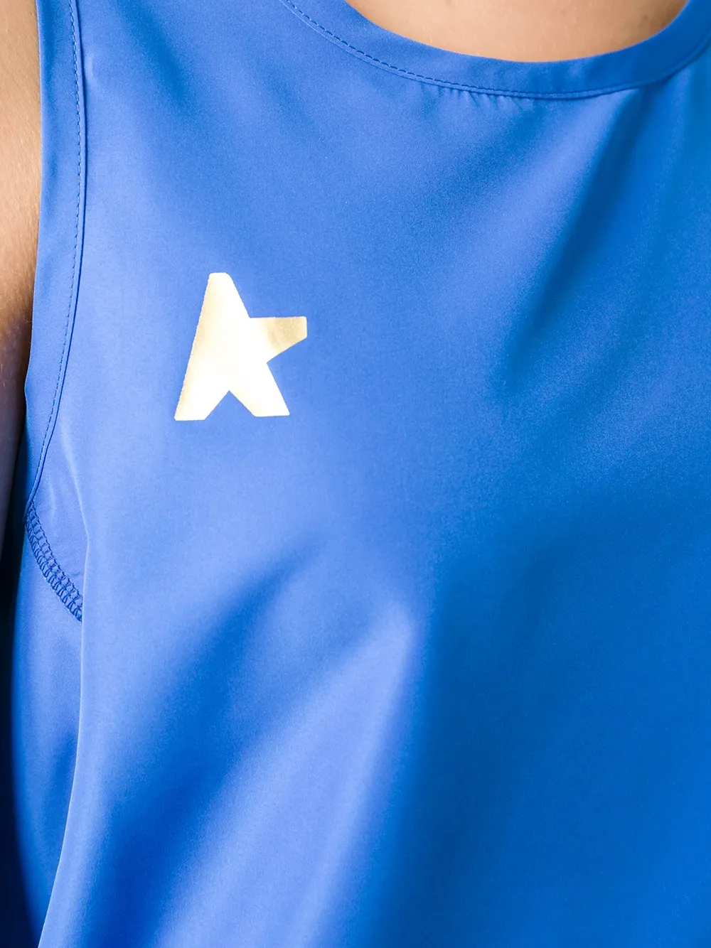 Golden Goose Racer Back Tank Top In Blue