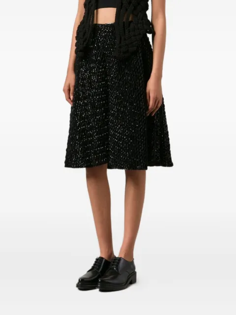 Noir Kei Ninomiya Strukturierte Culottes