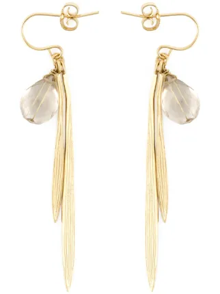Wouters Hendrix Bamboo Rutilated Quartz Earrings Farfetch Wouters Hendrix Bamboo Rutilated Quartz Earrings