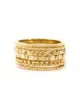 Wouters & Hendrix Sieben Ringe aus 18kt vergoldetem Sterlingsilber