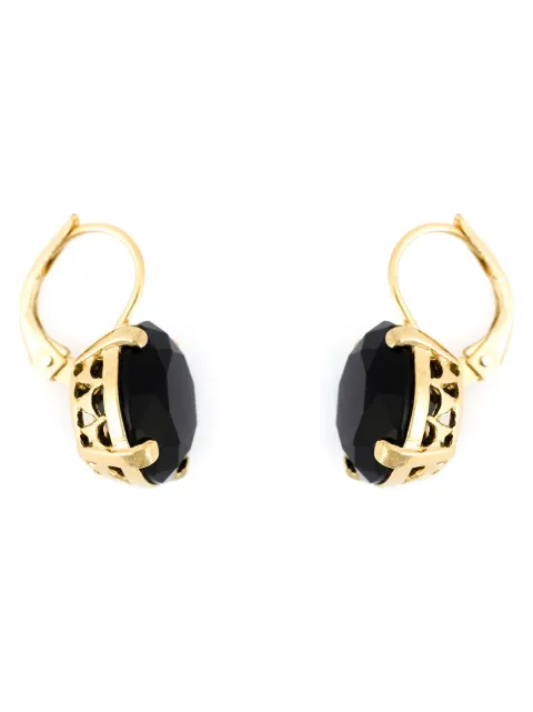 WOUTERS & HENDRIX SMOKED QUARTZ DROP EARINGS