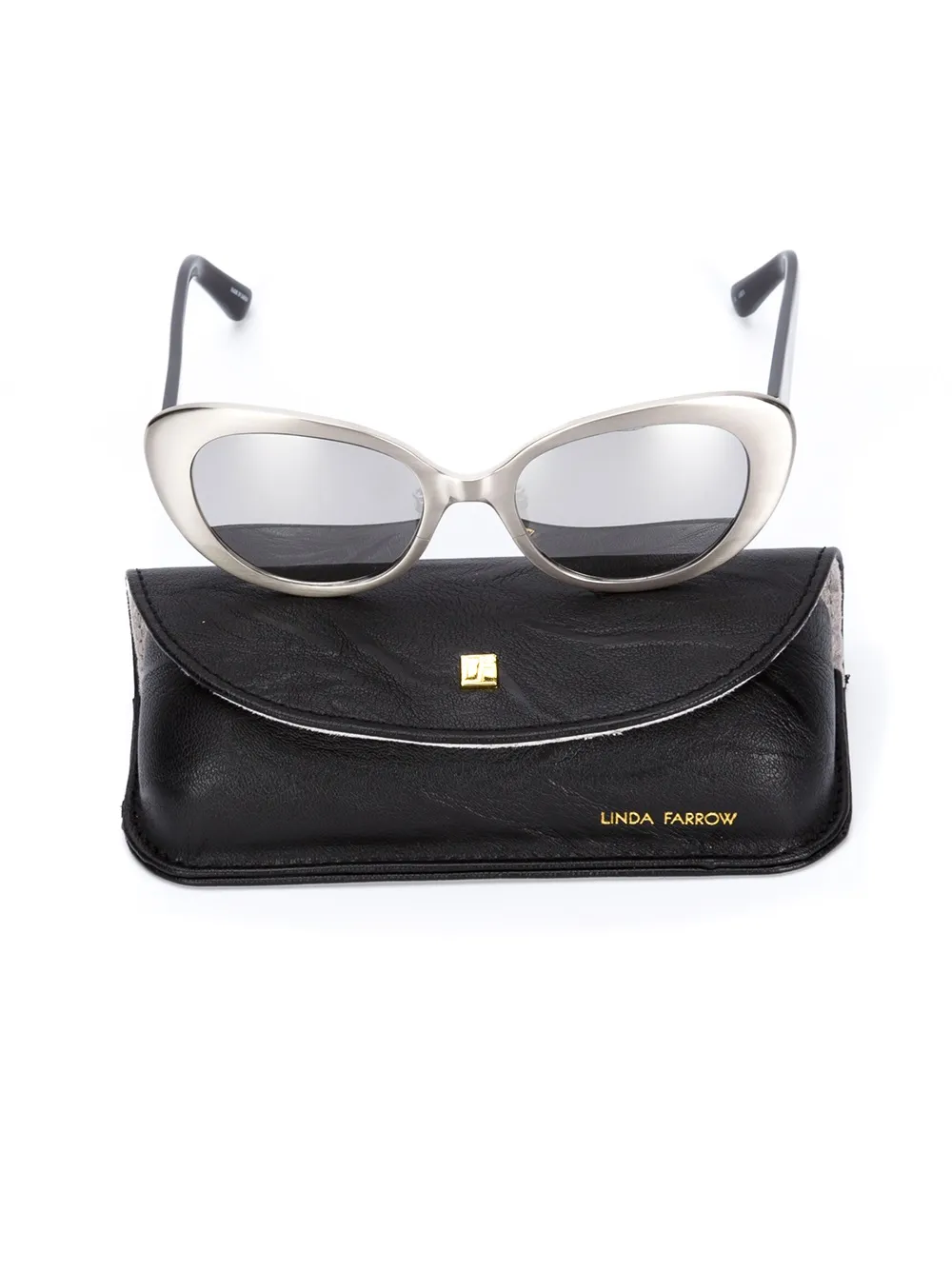 Linda Farrow cat eye sunglasses Metallic