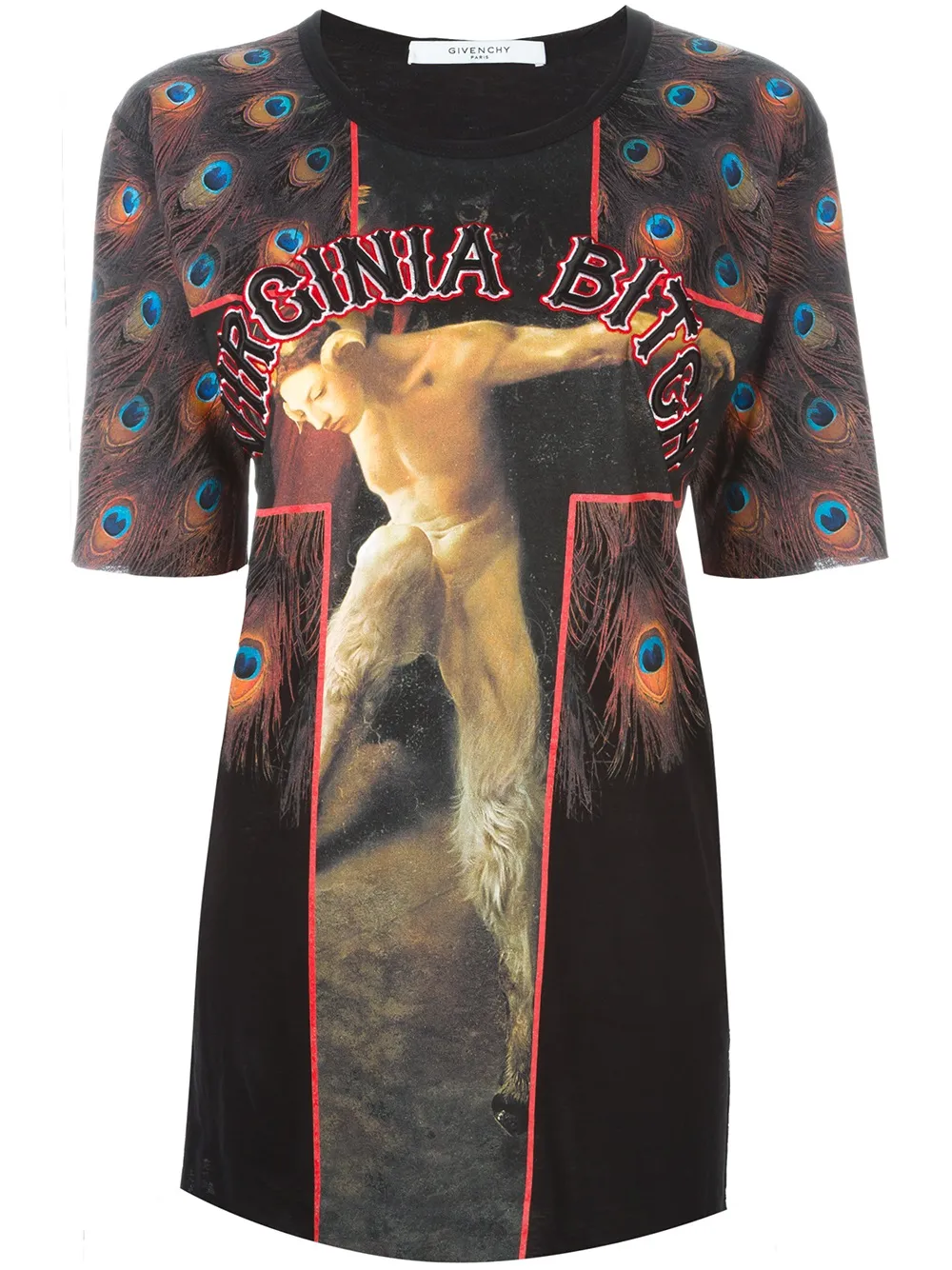 Givenchy T-Shirt mit "Virginia Bitch"-Schriftzug - Mehrfarbig