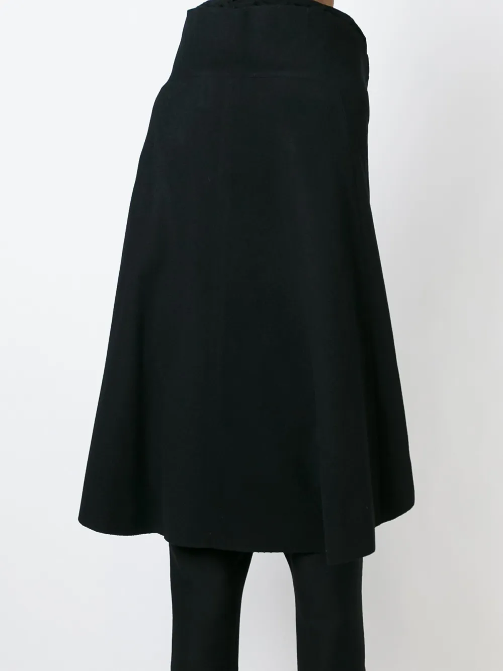 Junya Watanabe ruff collar cape Zwart