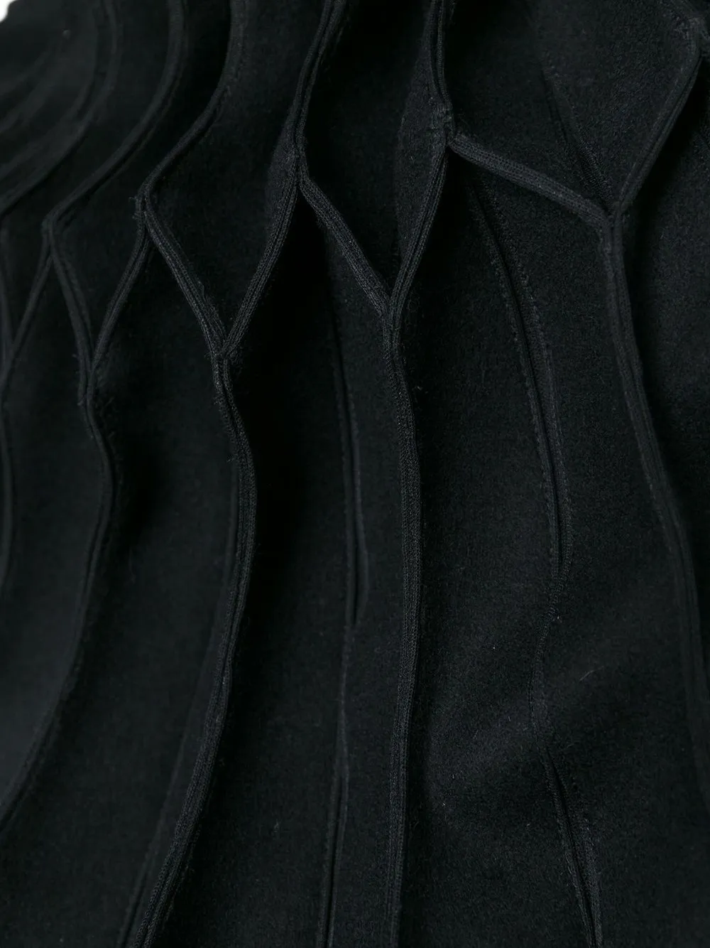 Junya Watanabe Pleated Casual Jacket In Black