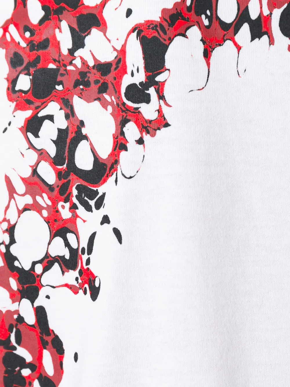 Alexander McQueen marbled print T-shirt Wit