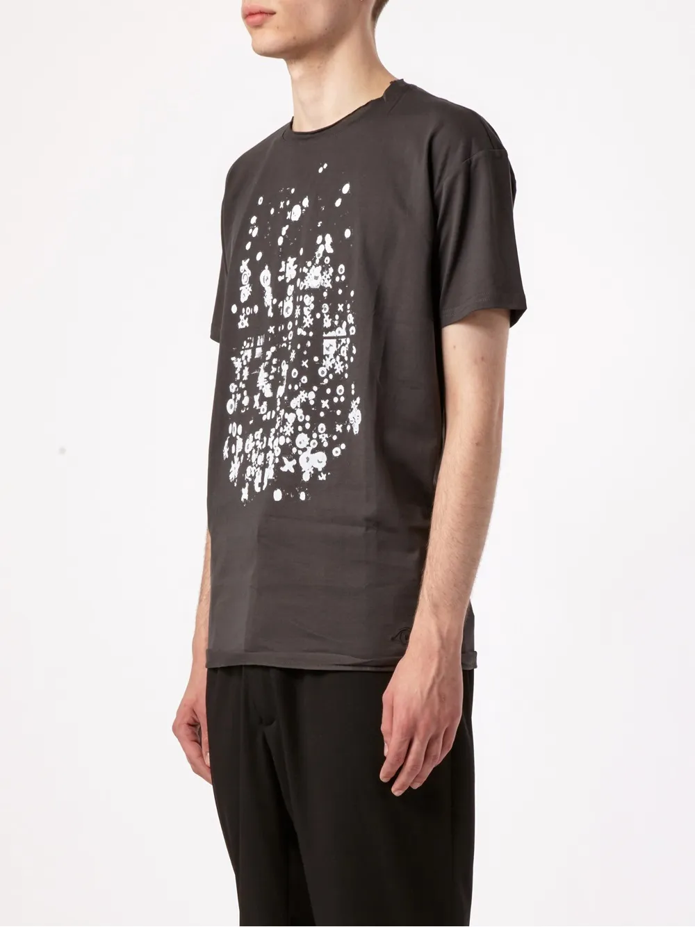 Leclaireur T Shirt Mit Abstraktem Print   Grau 