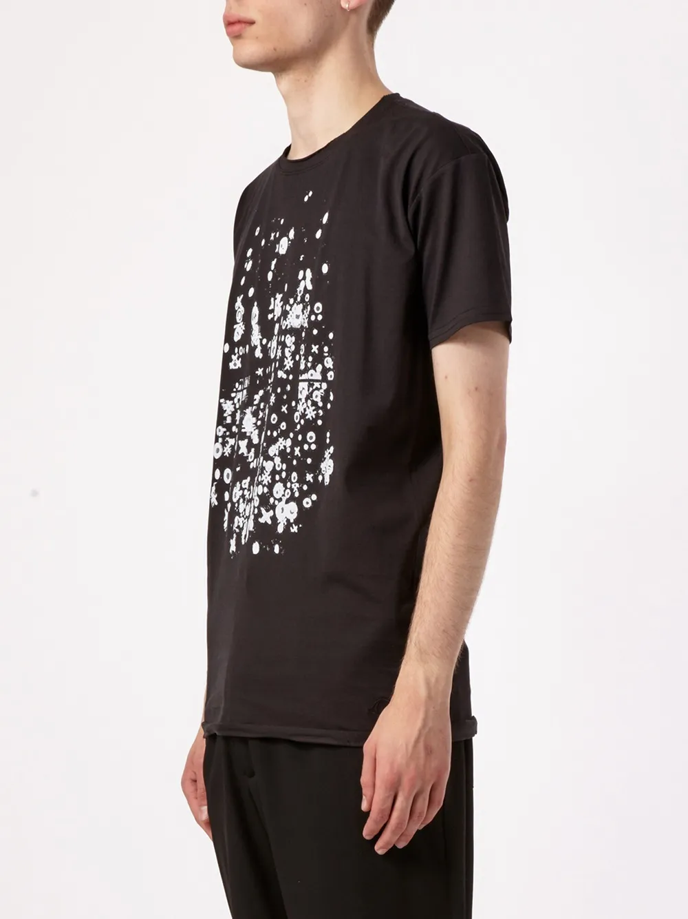  Leclaireur T Shirt Mit Abstraktem Print   Schwarz 