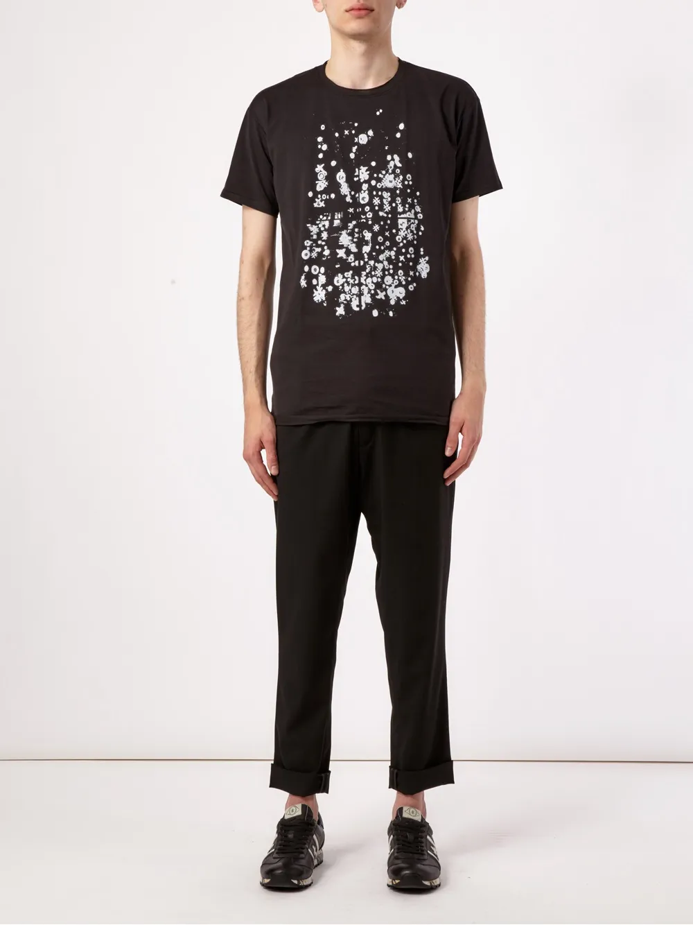  Leclaireur T Shirt Mit Abstraktem Print   Schwarz 