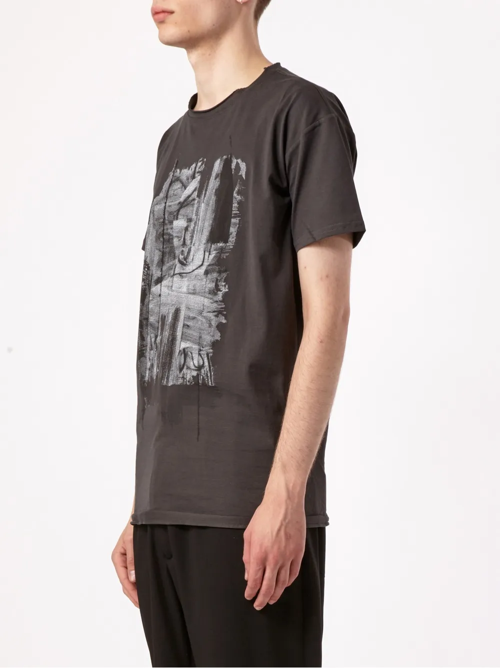  Leclaireur T Shirt Mit Abstraktem Print   Grau 