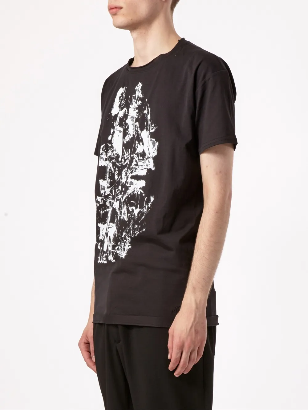  Leclaireur T Shirt Mit Abstraktem Print   Schwarz 