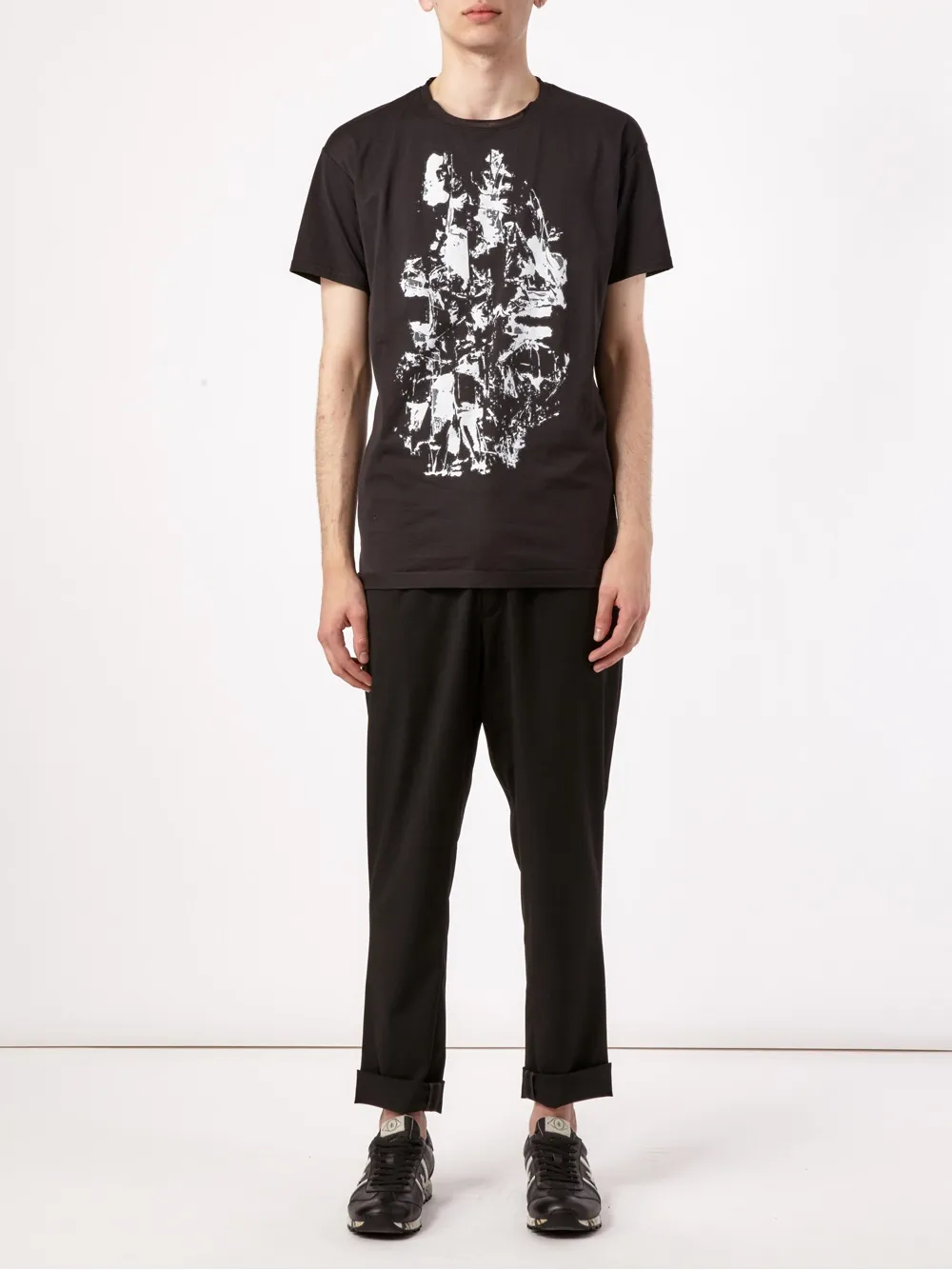 Leclaireur abstract print T-shirt - Zwart