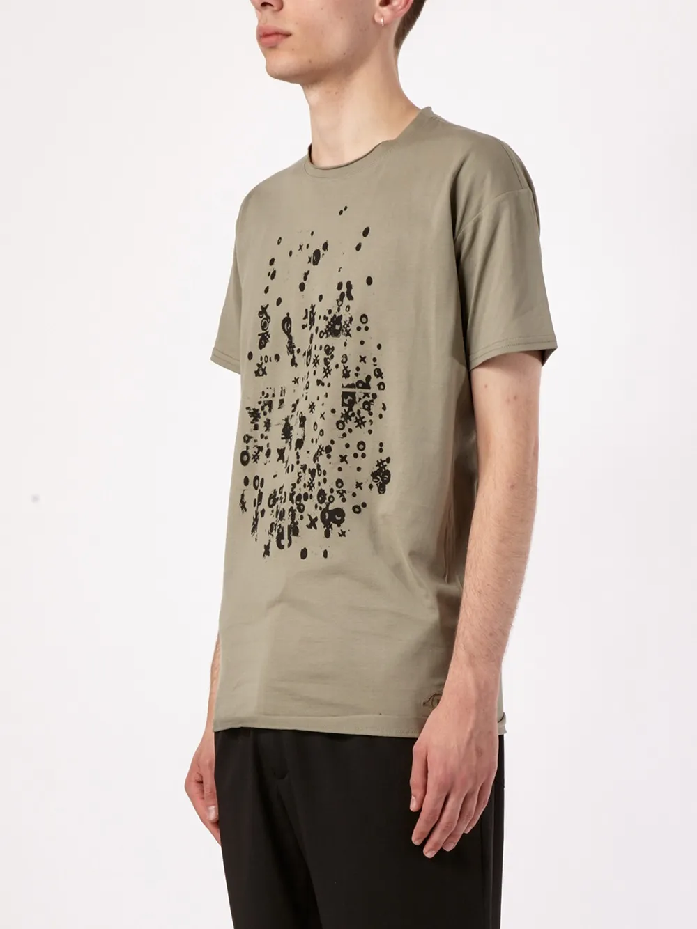 Leclaireur T Shirt Mit Abstraktem Print   Grün 