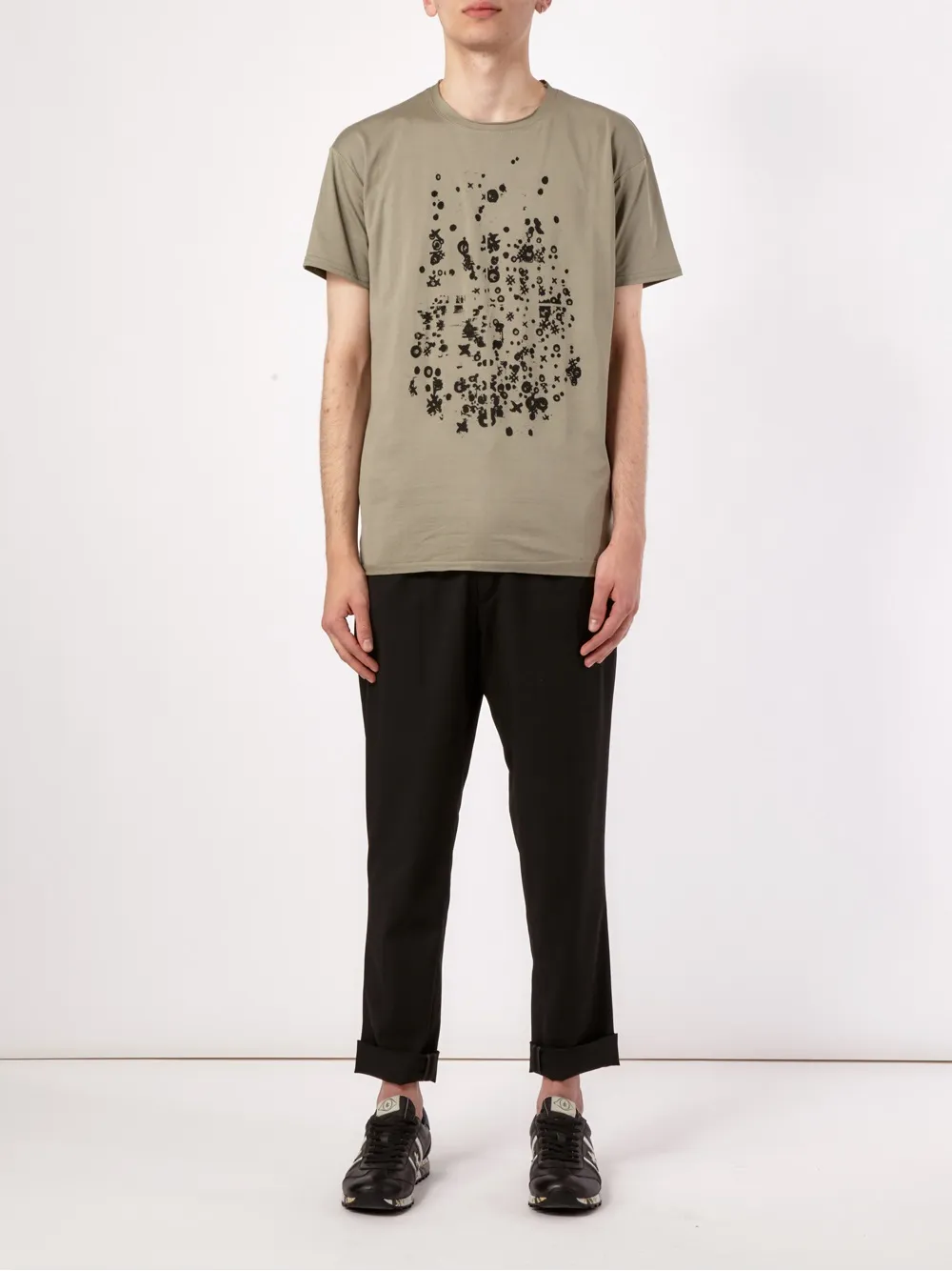  Leclaireur T Shirt Mit Abstraktem Print   Grün 