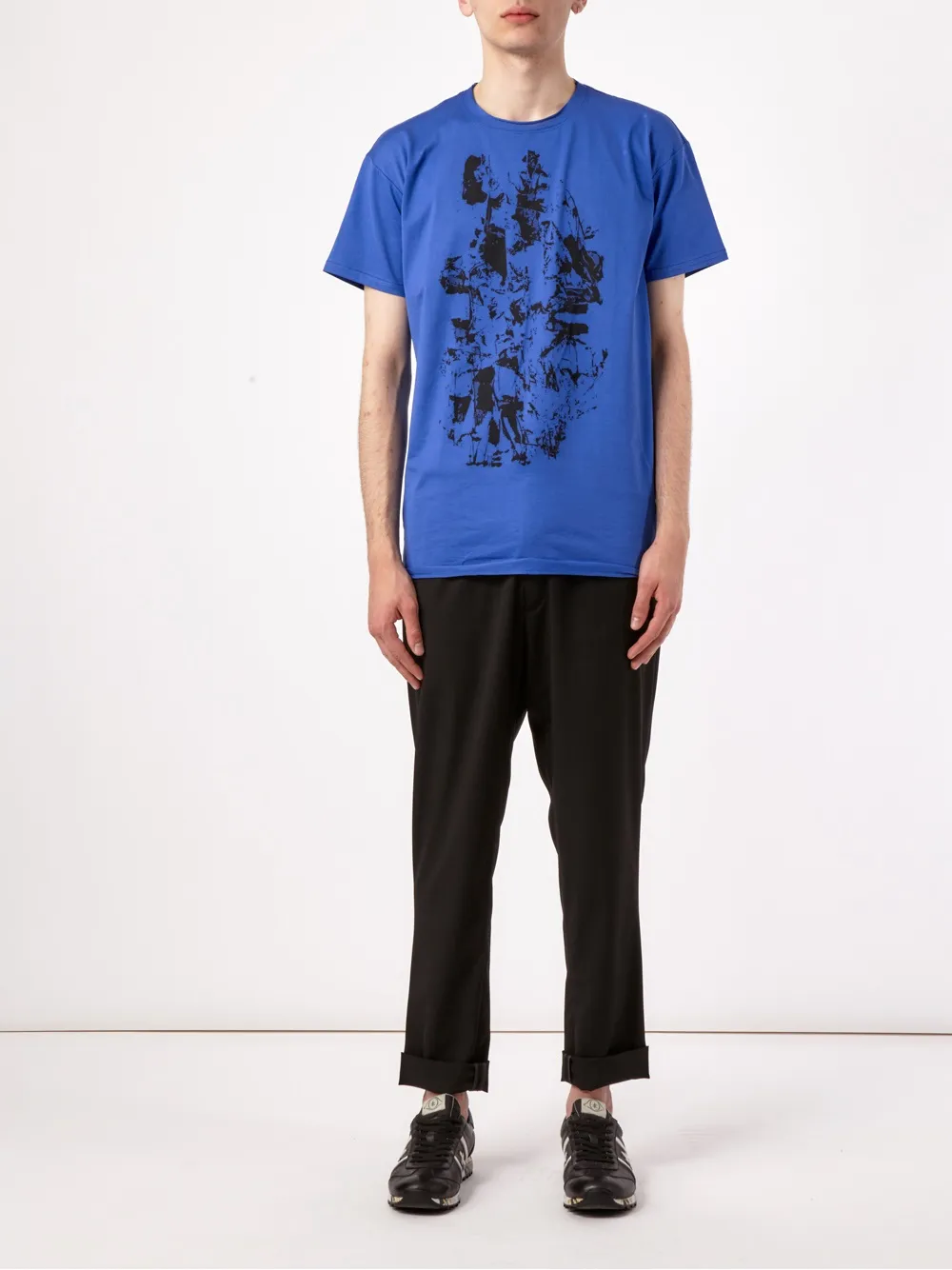 Leclaireur abstract print T-shirt - Blauw