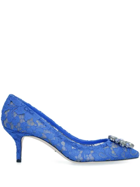 Dolce & Gabbana Rainbow Lace 60mm brooch-detail pumps