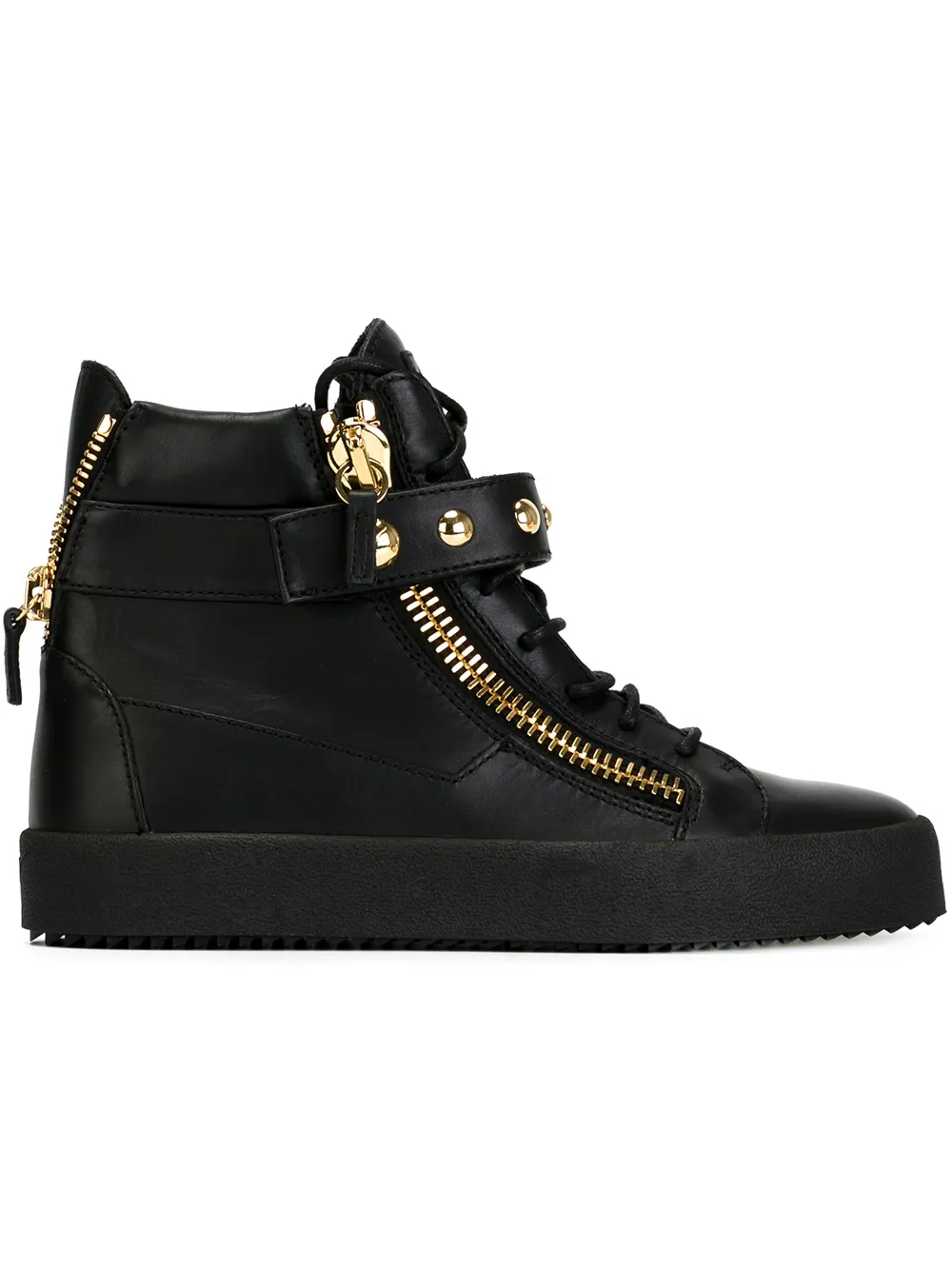 Giuseppe Zanotti Sneakers mit Reißverschluss - Schwarz