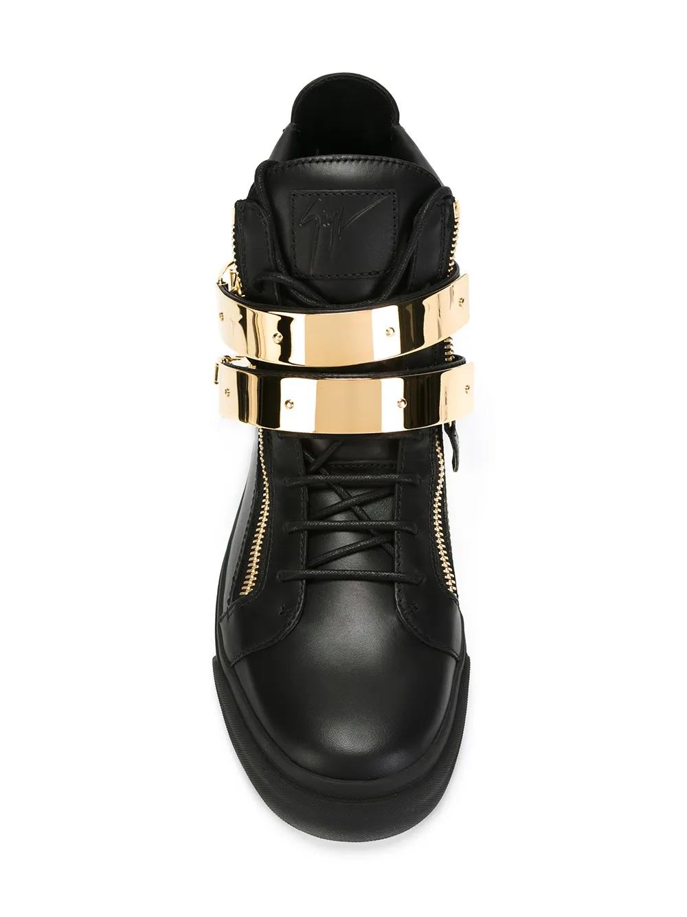 Giuseppe Zanotti 'Skylar' detail hi-top sneakers Zwart