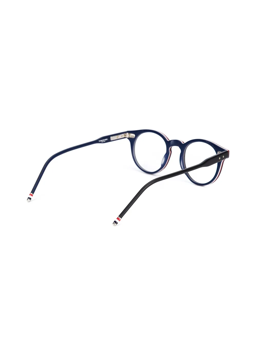  Thom Browne Eyewear Brille Mit Rundem Gestell   Blau 