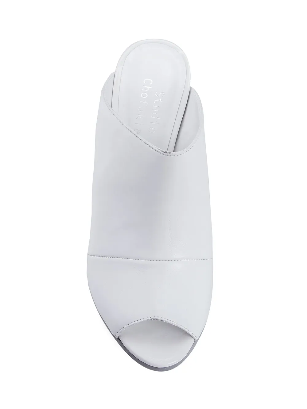 Studio Chofakian wedge mules White