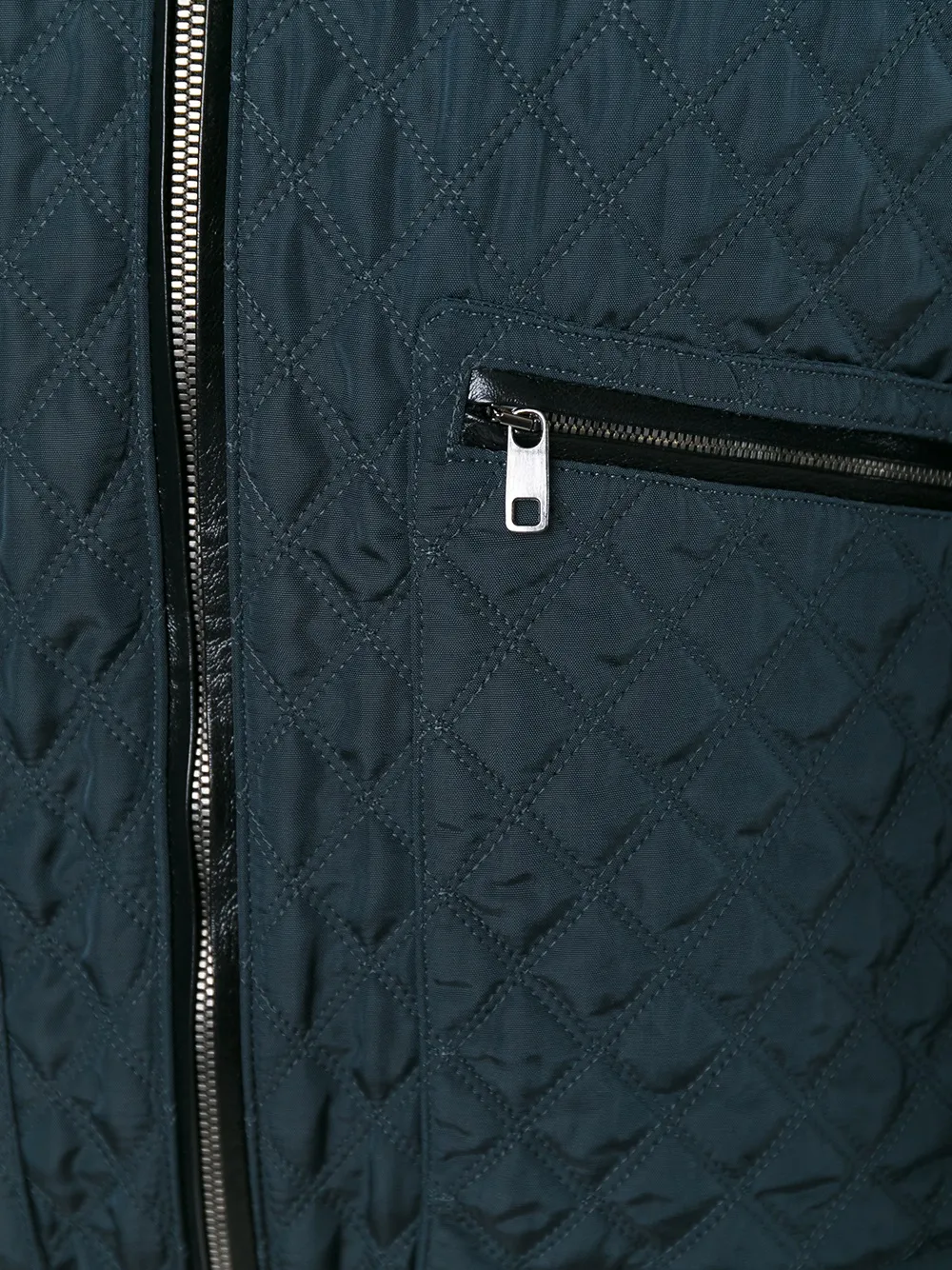 Dolce & Gabbana quilted bomber jacket Blauw
