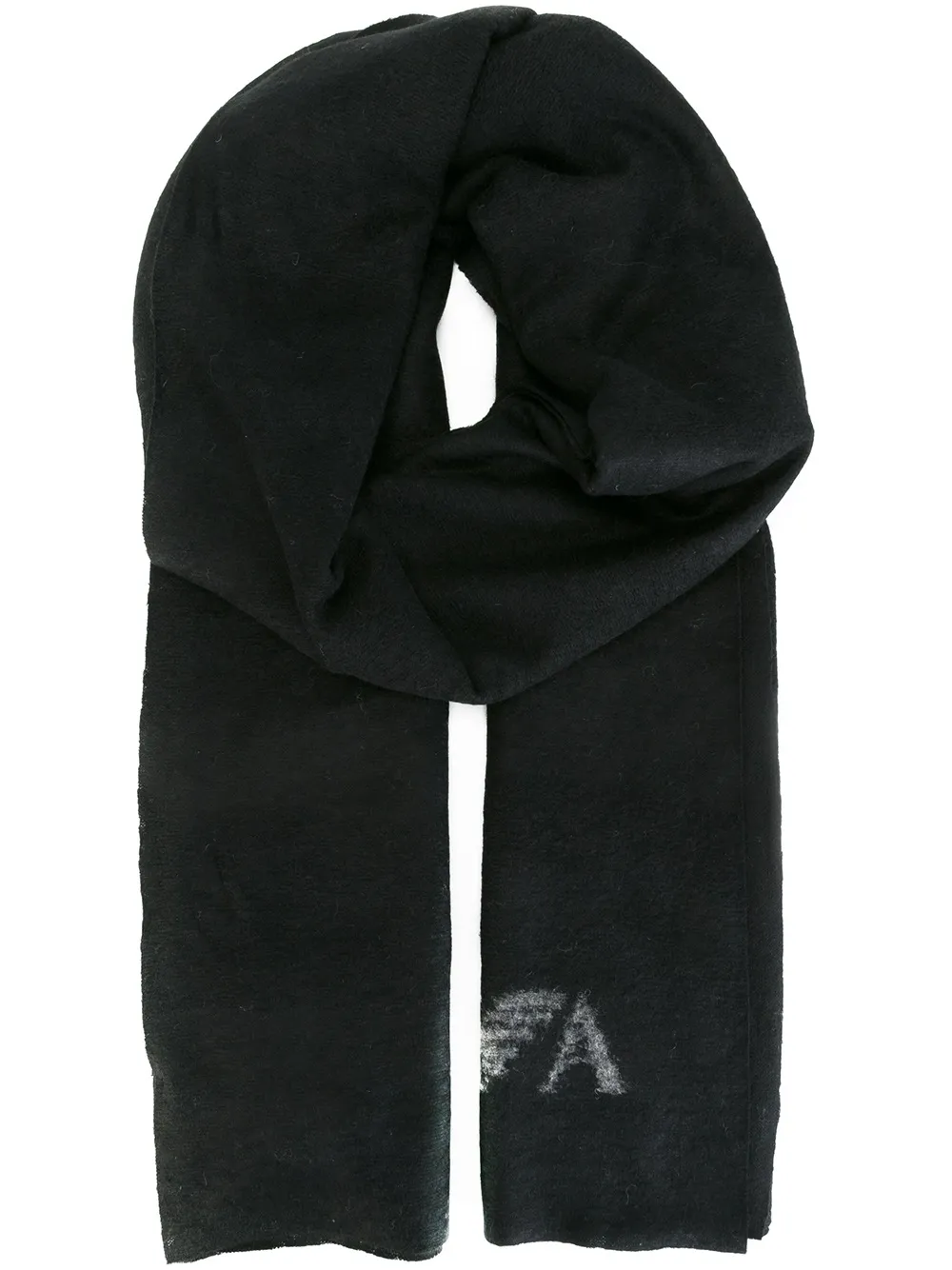 

Emporio Armani logo print scarf - Black