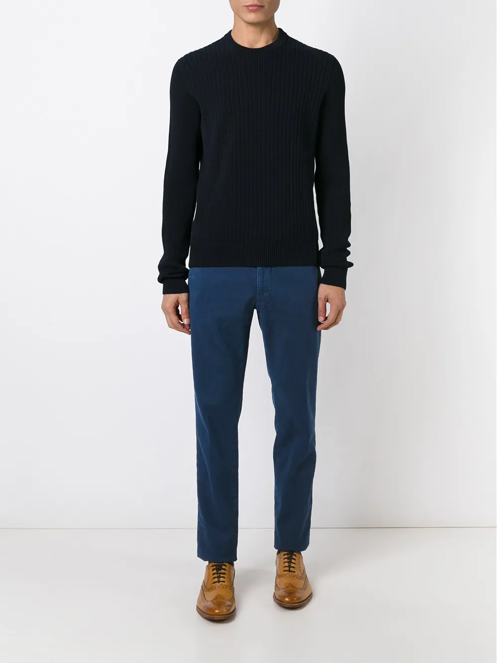 Incotex washed classic chinos | Chinos | Image 2