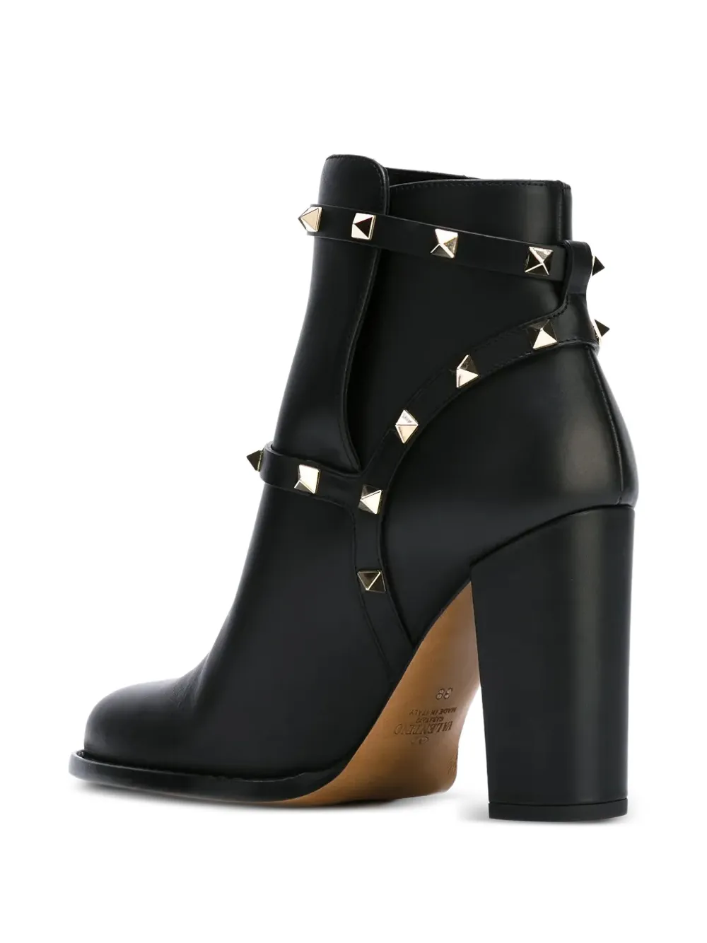 Valentino Garavani Rockstud enkellaarzen Zwart