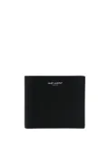 Saint Laurent Paris logo-print leather wallet - Black