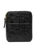 Comme Des Garçons Wallet logo-embossed leather wallet - Black