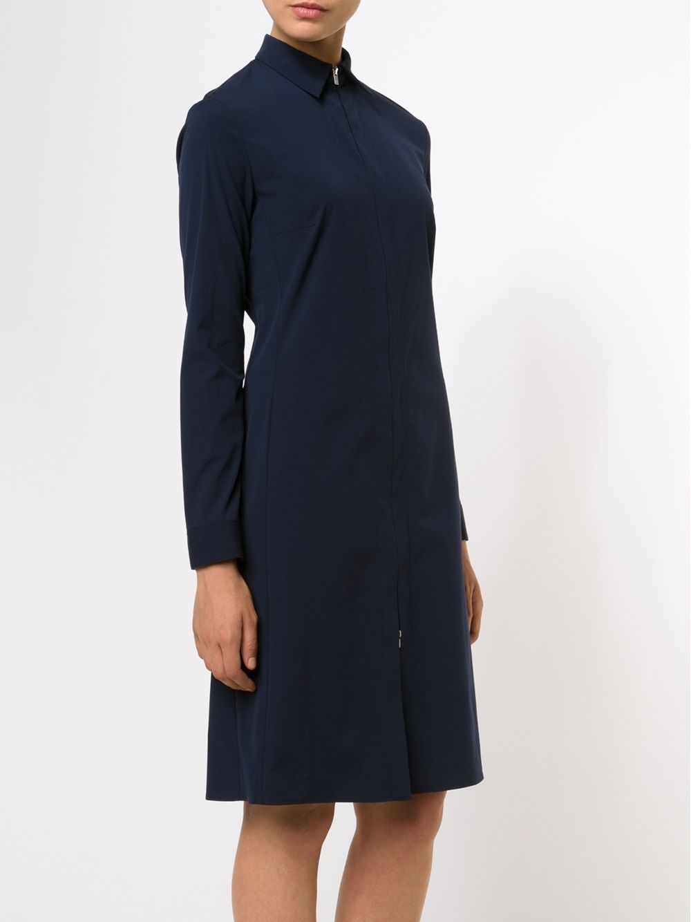 zip front shirt dress