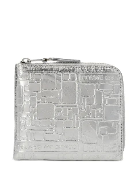 Comme Des Garçons Wallet logo-embossed leather wallet