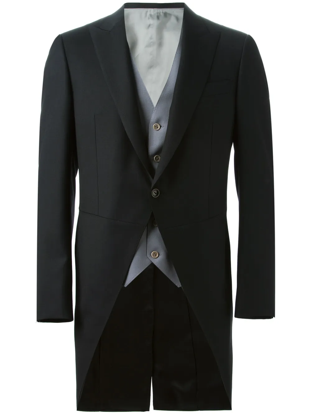 Canali three piece suit Zwart