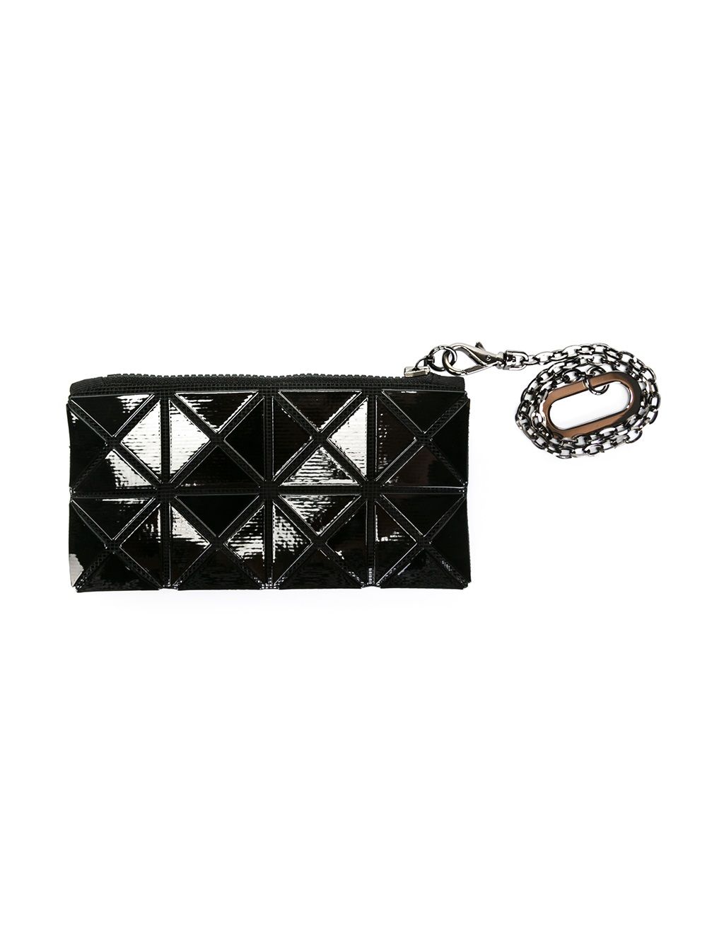 Bao Bao Issey Miyake chain wristlet pass case - Zwart