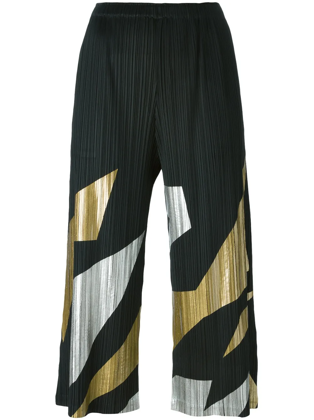 Pleats Please Issey Miyake pleated culottes - Nero