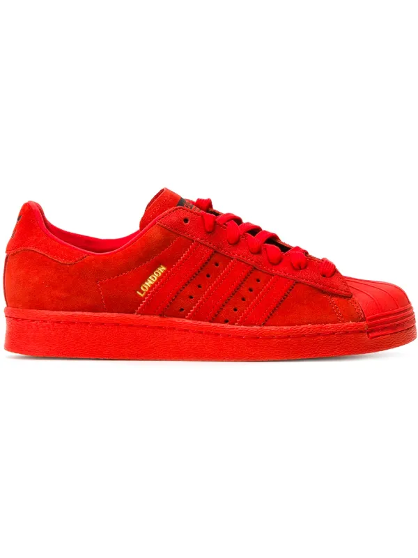 Adidas 'Superstar 80s' Sneakers | Red | FARFETCH NZ