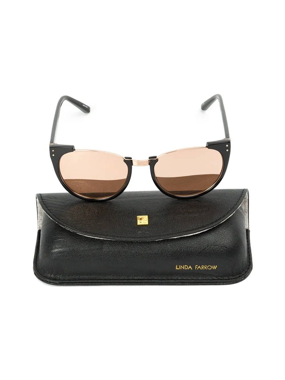 Linda Farrow '136' sunglasses Roze